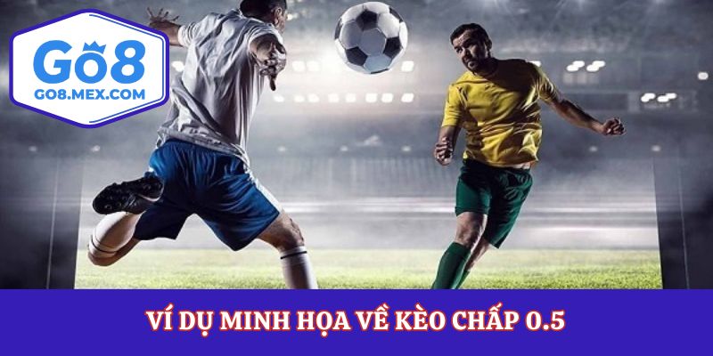 Ví dụ minh họa về kèo chấp 0.5